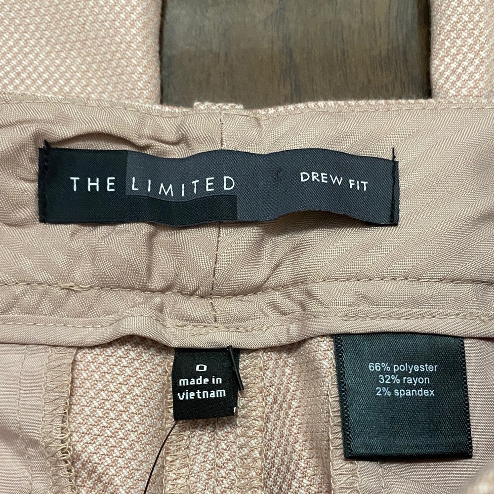 The Limited Blush Pink Houndstooth Drew Fit Pants - Picture 2 of 9